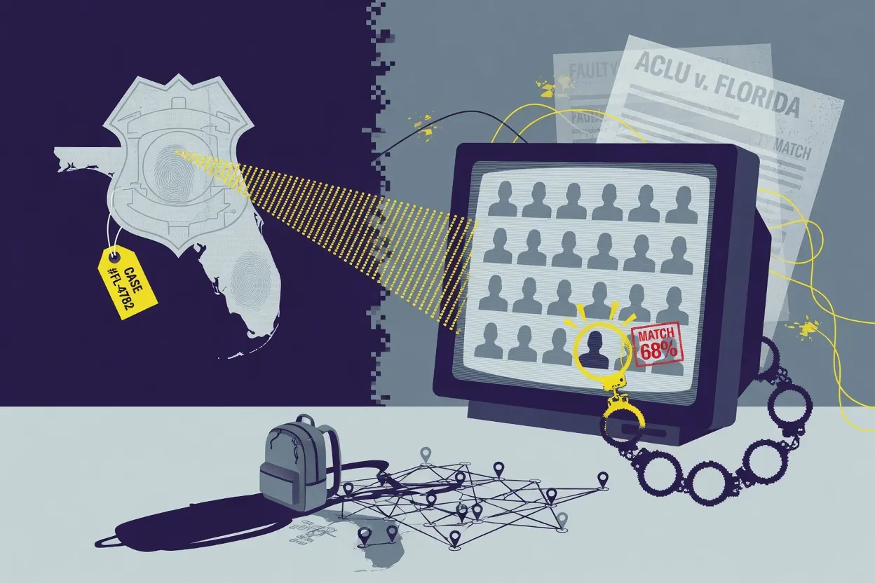 ACLU sues Florida agencies over faulty facial‑recognition arrest