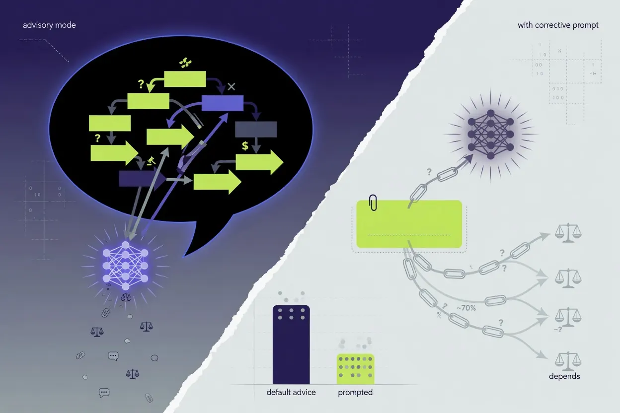 AI Advisors Drop Causal Caution When Asked for Advice