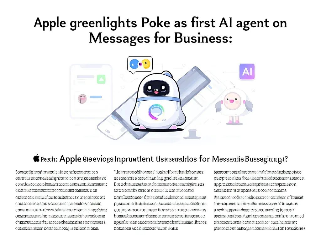 Apple greenlights Poke as first AI agent on Messages for Business