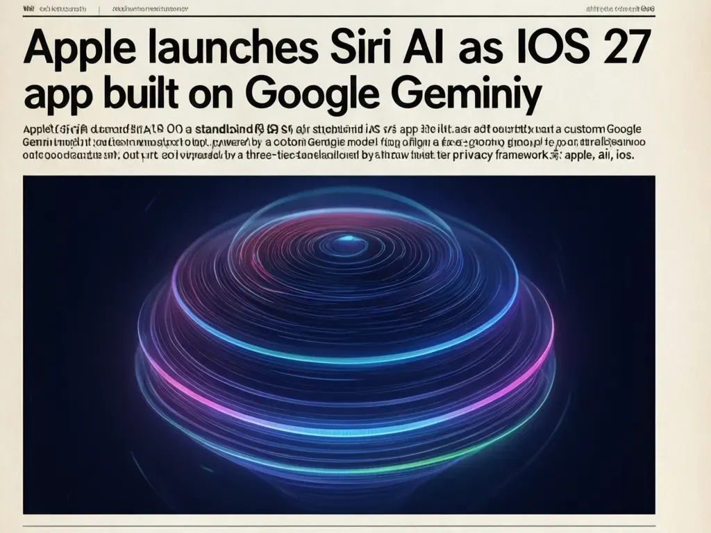 Apple launches Siri AI as iOS 27 app built on Google Gemini