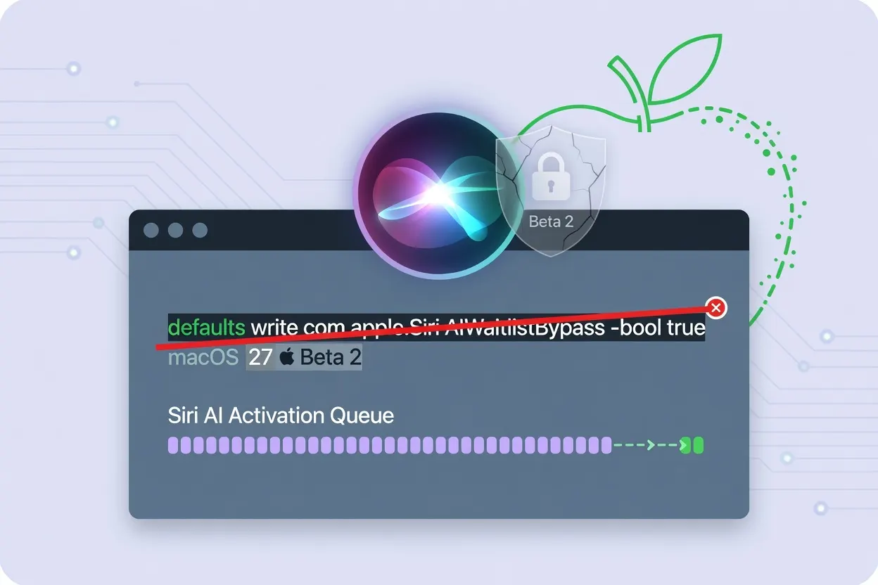 Apple Patches Siri AI Waitlist Skip in macOS 27 Beta 2