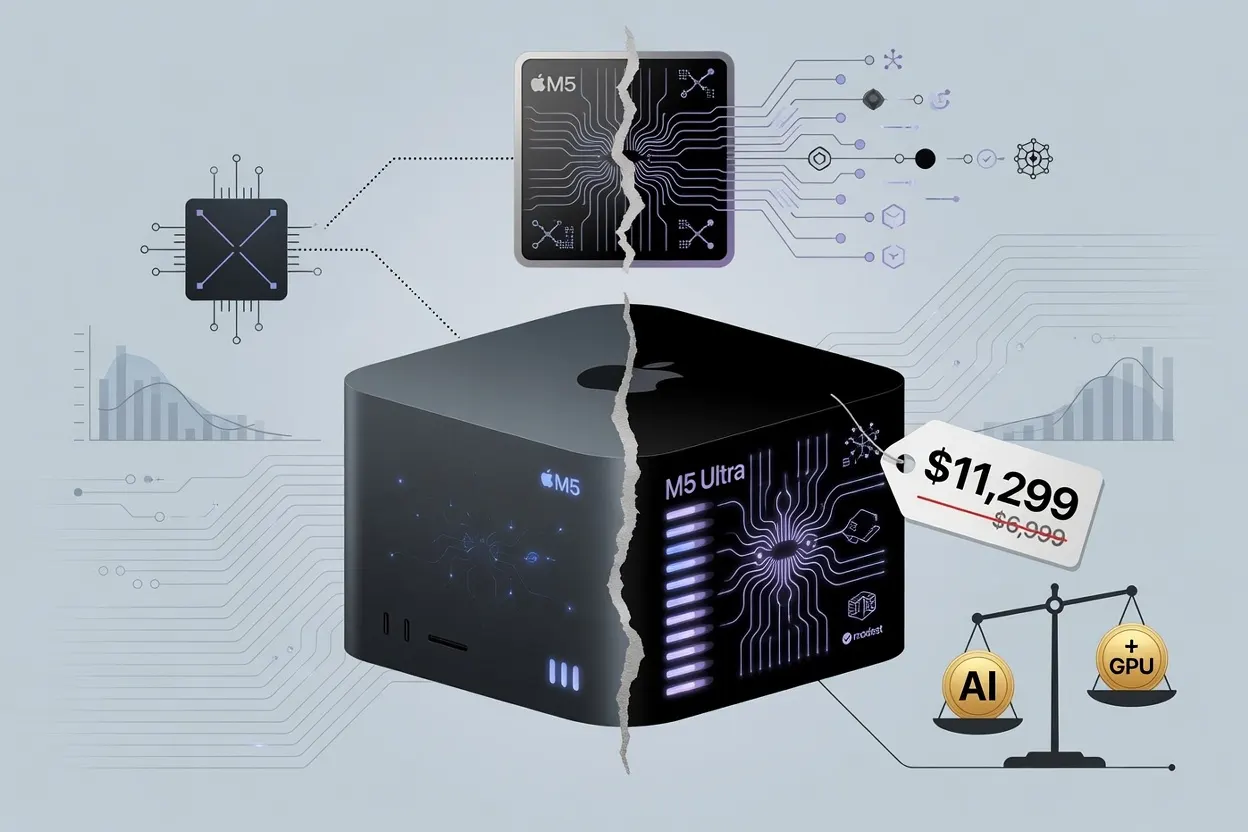 Apple's M5 Ultra Mac Studio Costs $11,299 for Modest Gains
