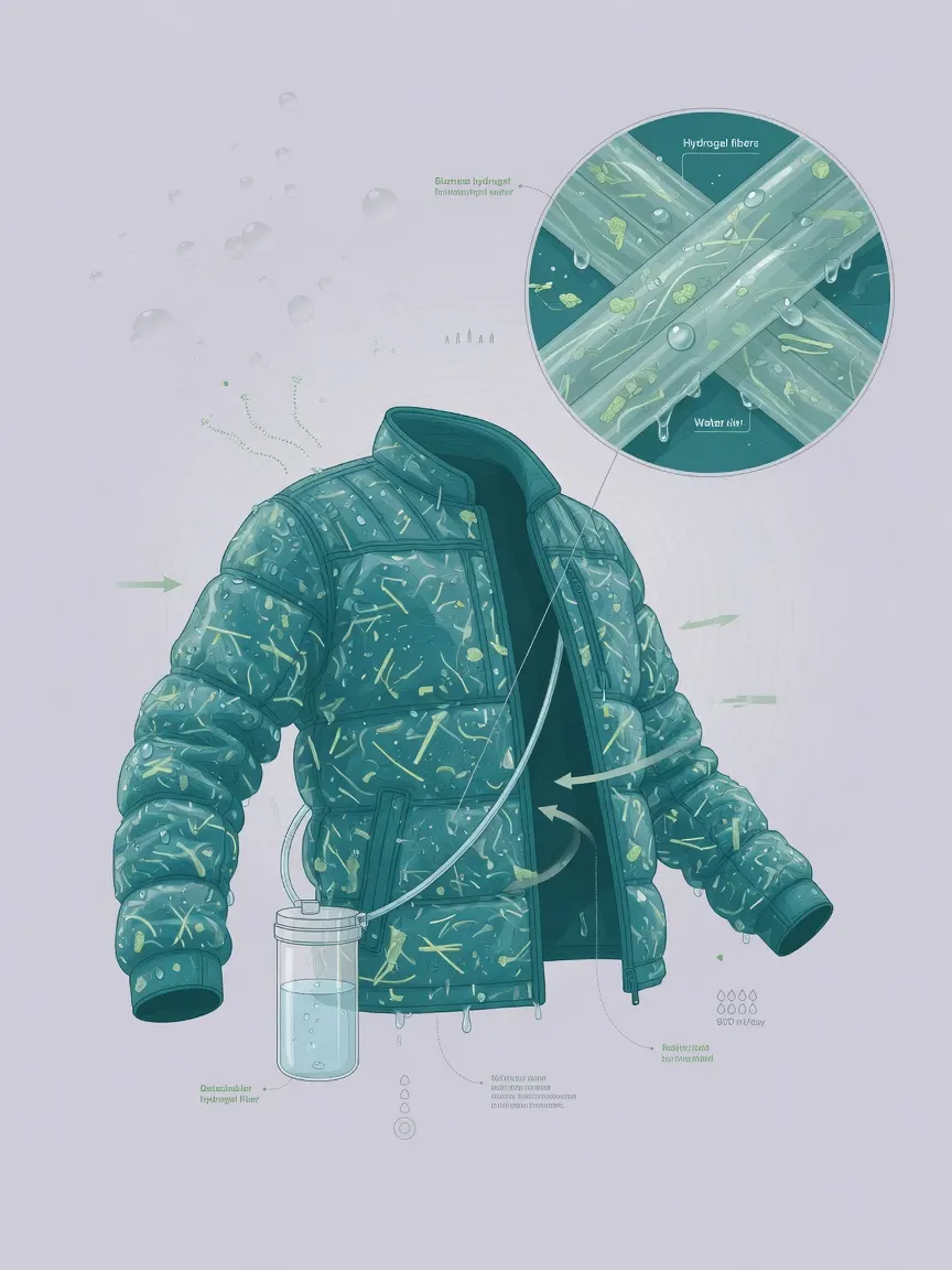 Austin engineers unveil hydrogel jacket that harvests water from air