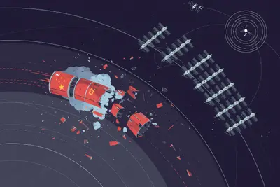 Chinese Rocket Stage Breaks Apart Near Starlink and the ISS
