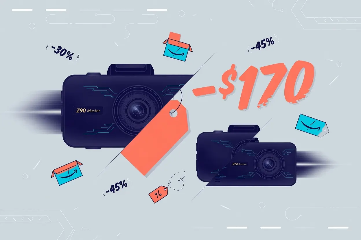 DDPAI Cuts Up to $170 on Z90 and Z60 Master Dashcams for Prime Day