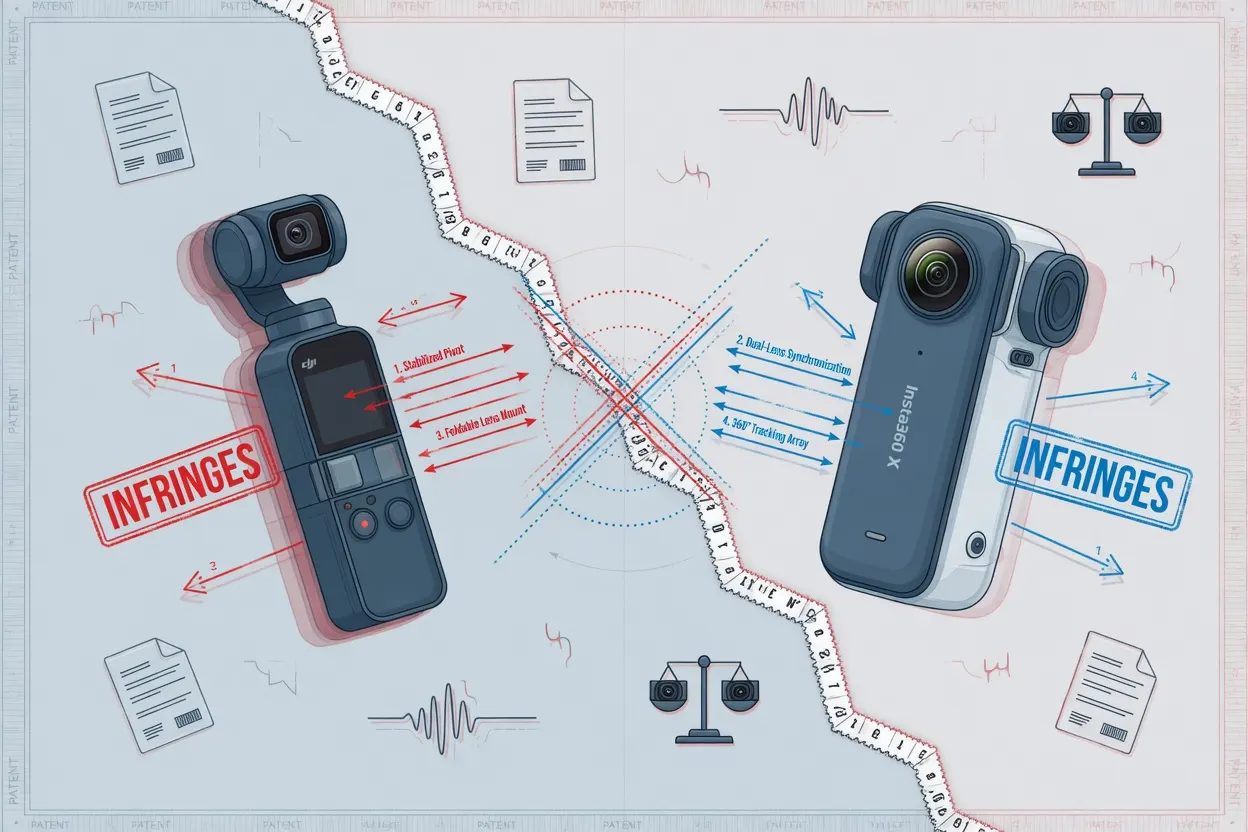 DJI and Insta360 trade lawsuits over vlogging camera patents