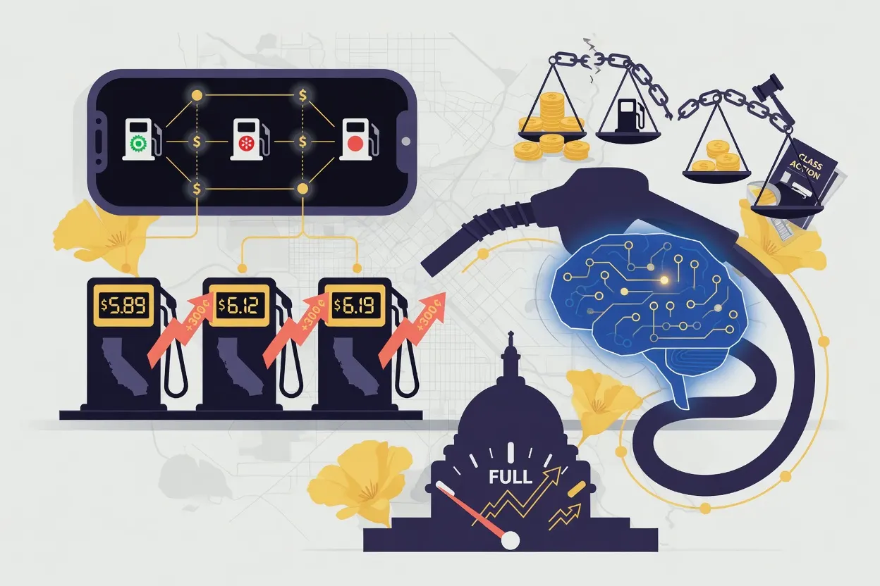 Drivers Sue Gas Stations Over AI Price-Fixing Tool