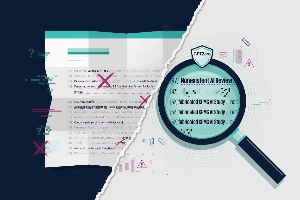 GPTZero flags AI-generated citations in KPMG report