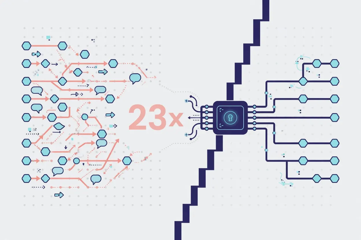 HiComm Cuts Multi-agent AI Chatter by 23x