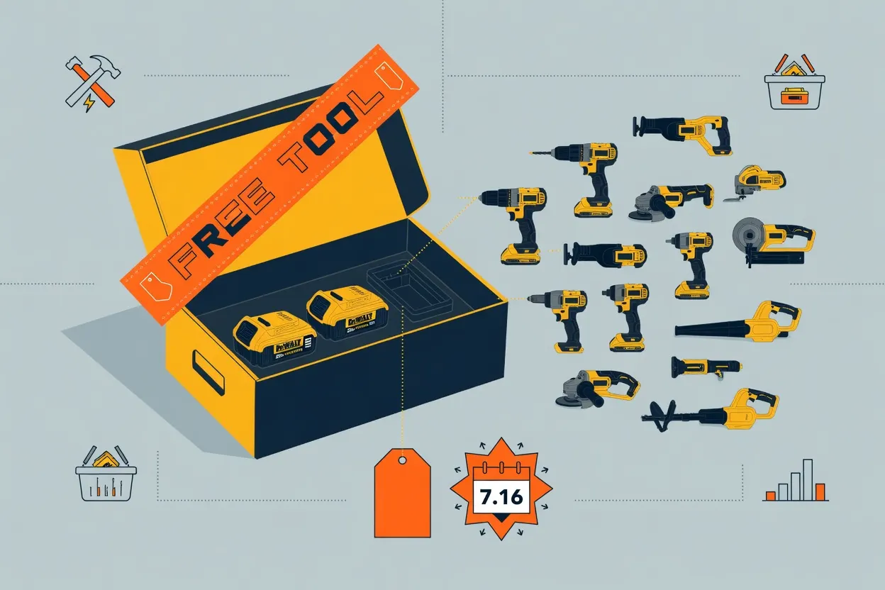 Home Depot Bundles a Free DeWalt Tool with Battery Kit