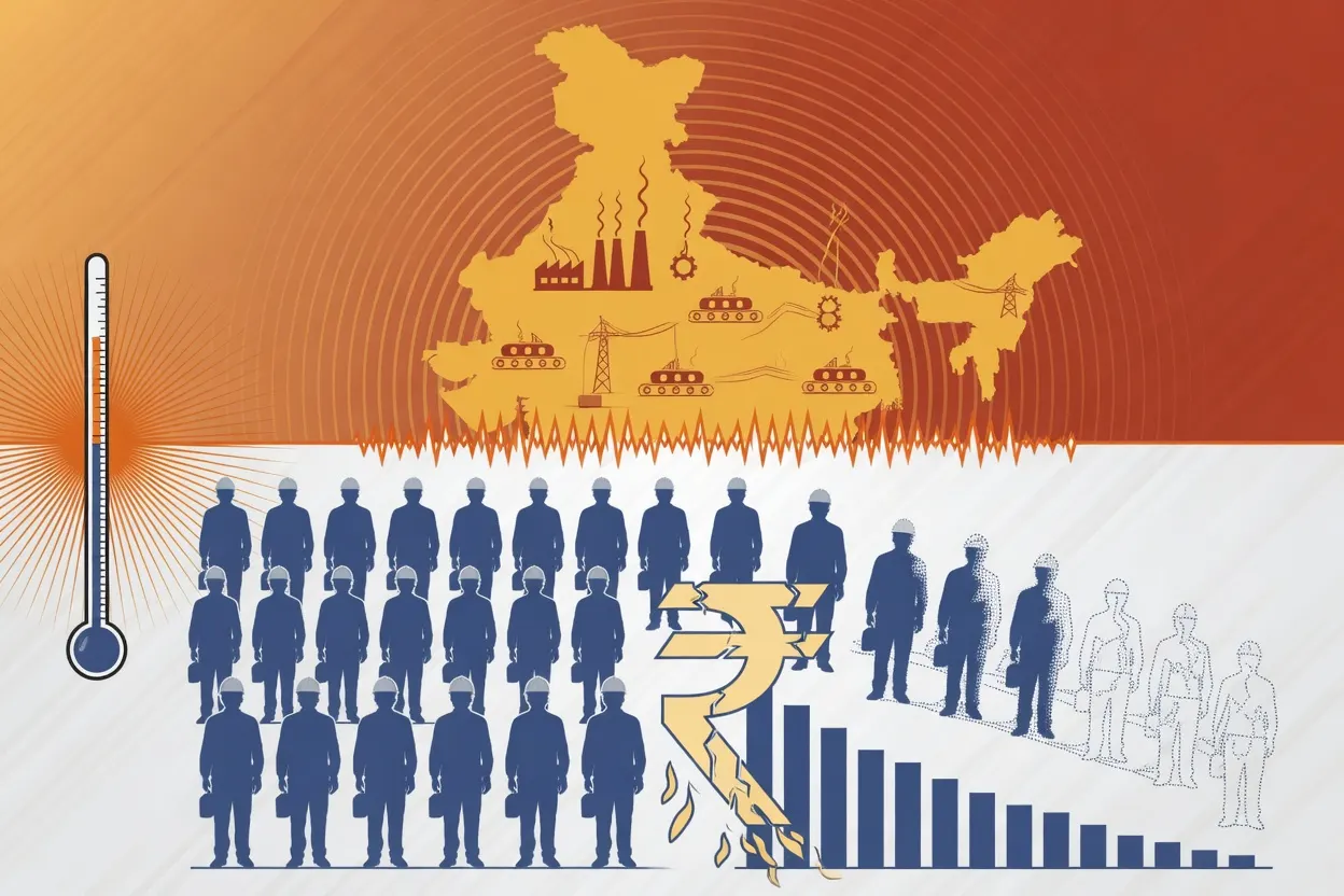 India’s scorching summer throttles output and labor