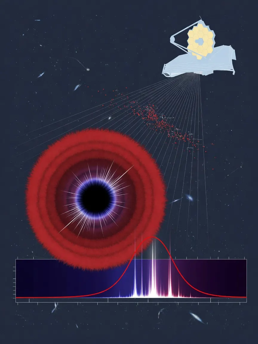 JWST data points to black holes behind early-universe red dots