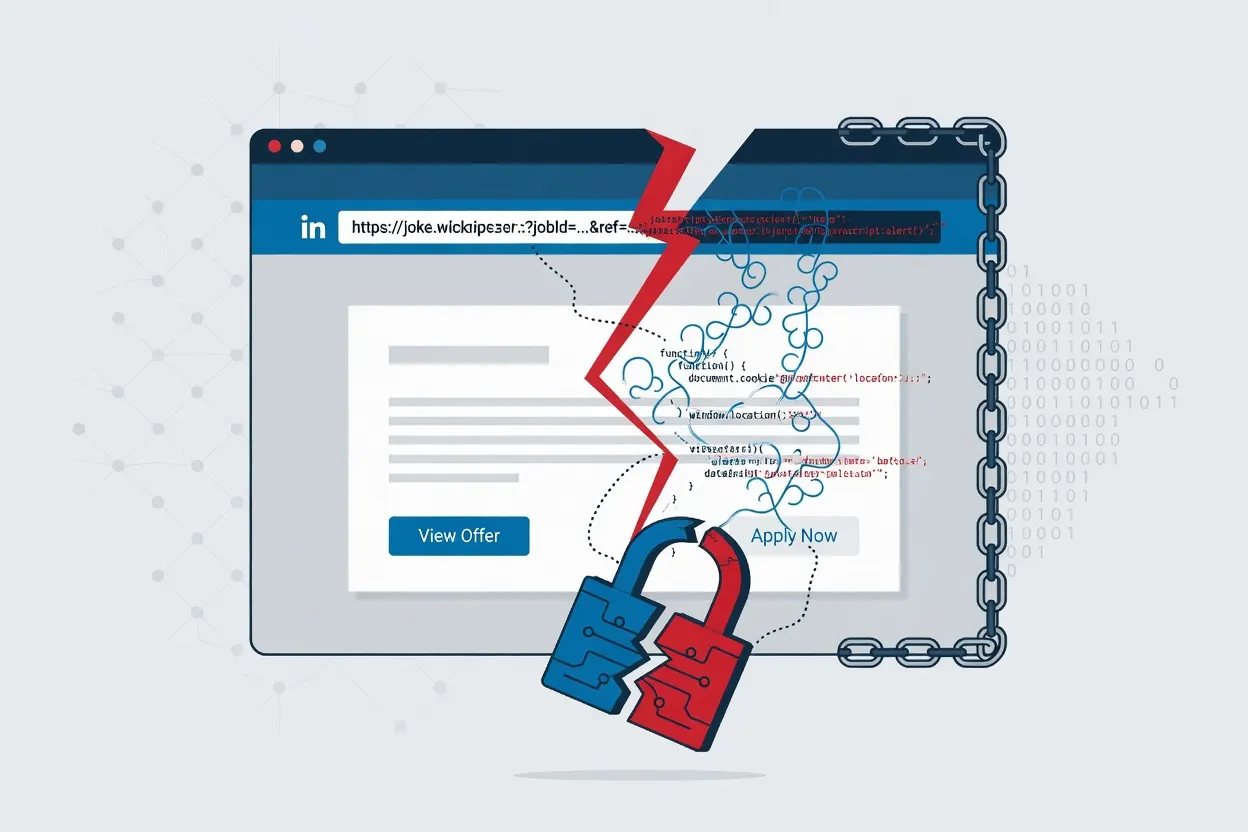 LinkedIn job offer link can trigger hidden code execution