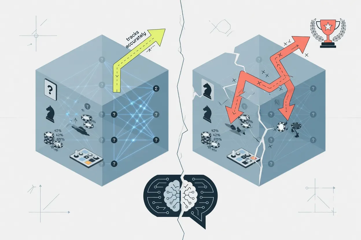 LLMs Form Accurate Beliefs in Games but Fail to Act on Them