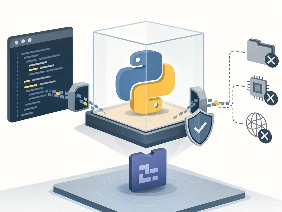 MicroPython runs inside WebAssembly sandbox for safe Python execution