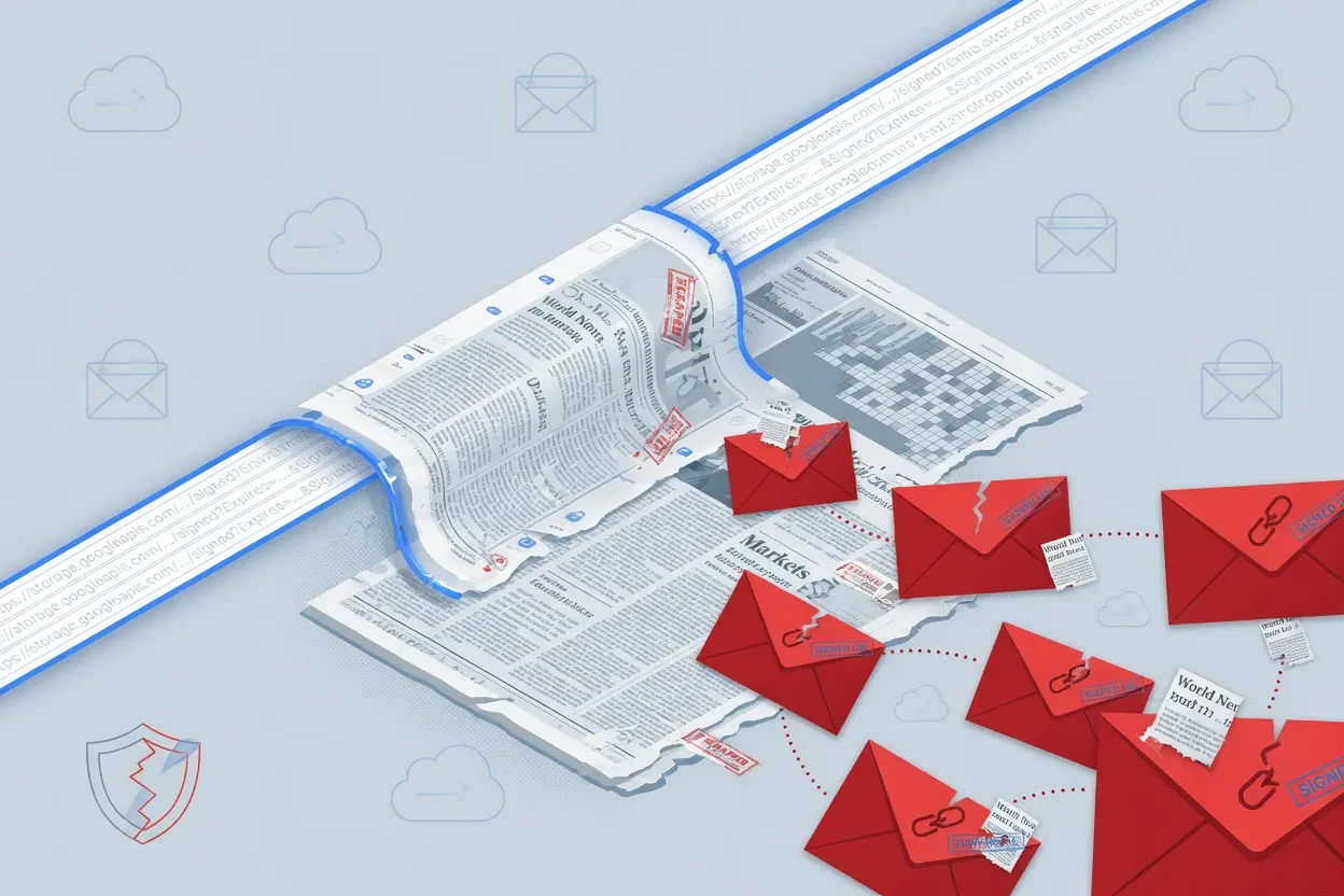 Phishers weaponize Google Cloud signed URLs with scraped NYT content
