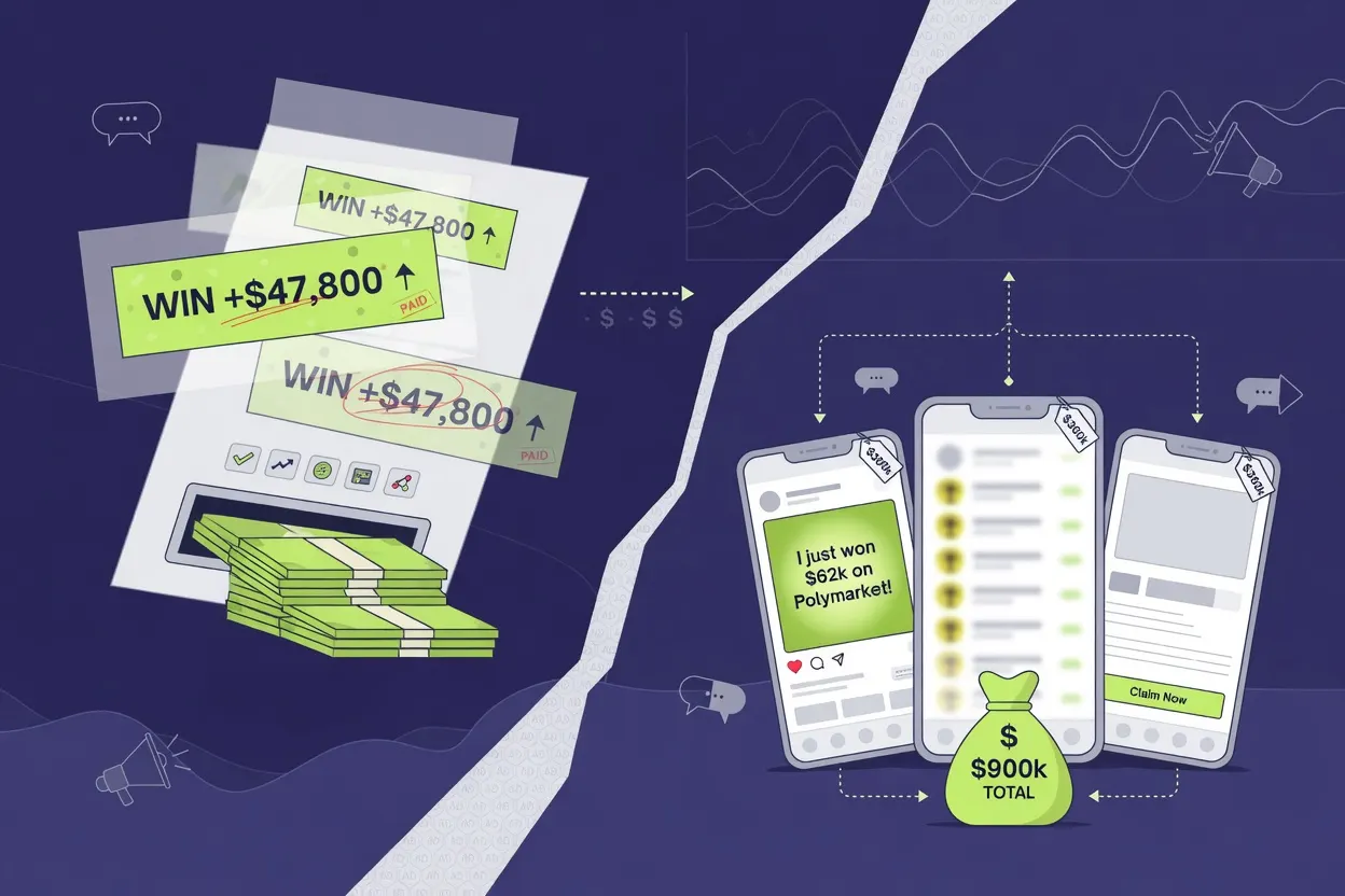 Polymarket Paid Influencers to Fake Winning Bets