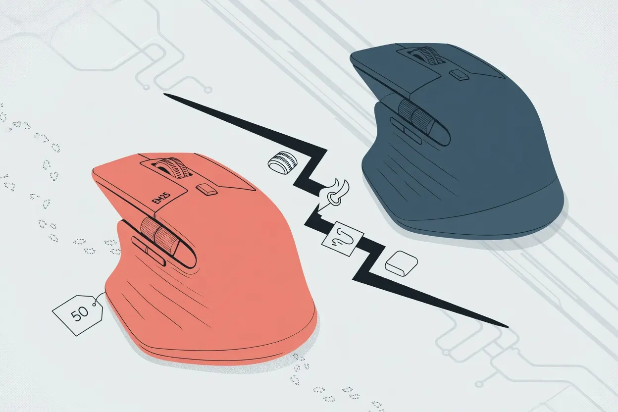 ProtoArc EM25 ergonomic mouse falls short of Logitech's MX Master