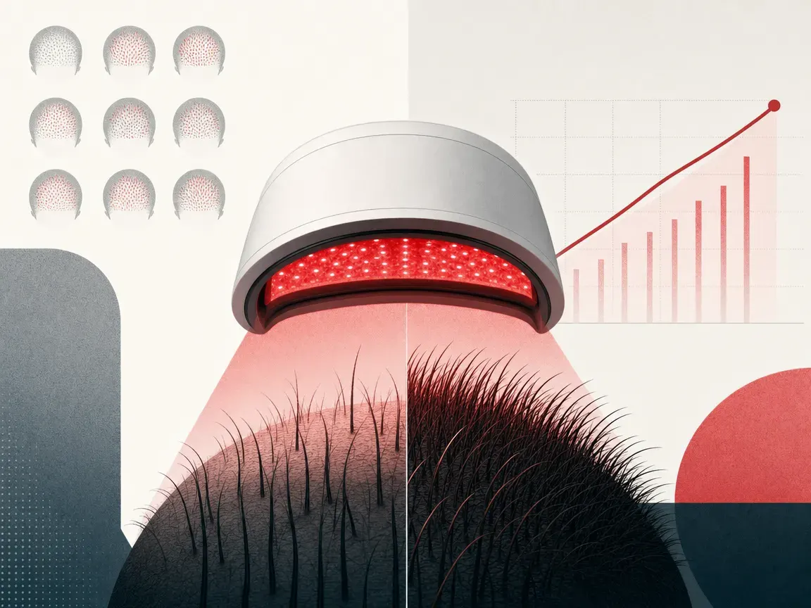 Red-light devices show modest hair regrowth after 16 weeks