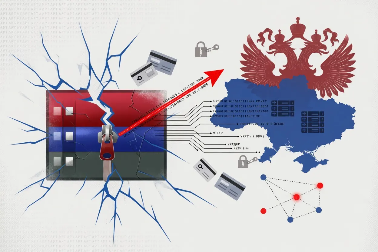 Russian APT groups weaponize old WinRAR bug against Ukrainian targets