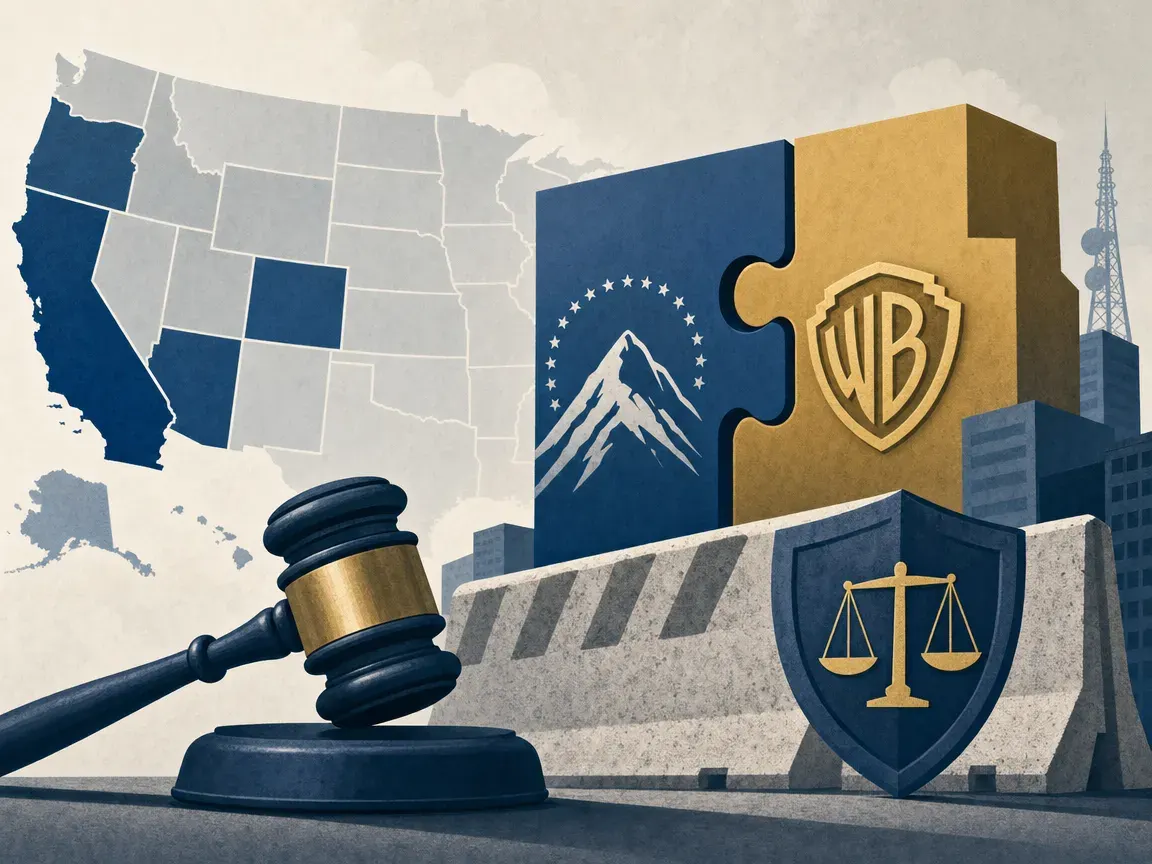 States consider legal action to block Paramount‑Warner merger