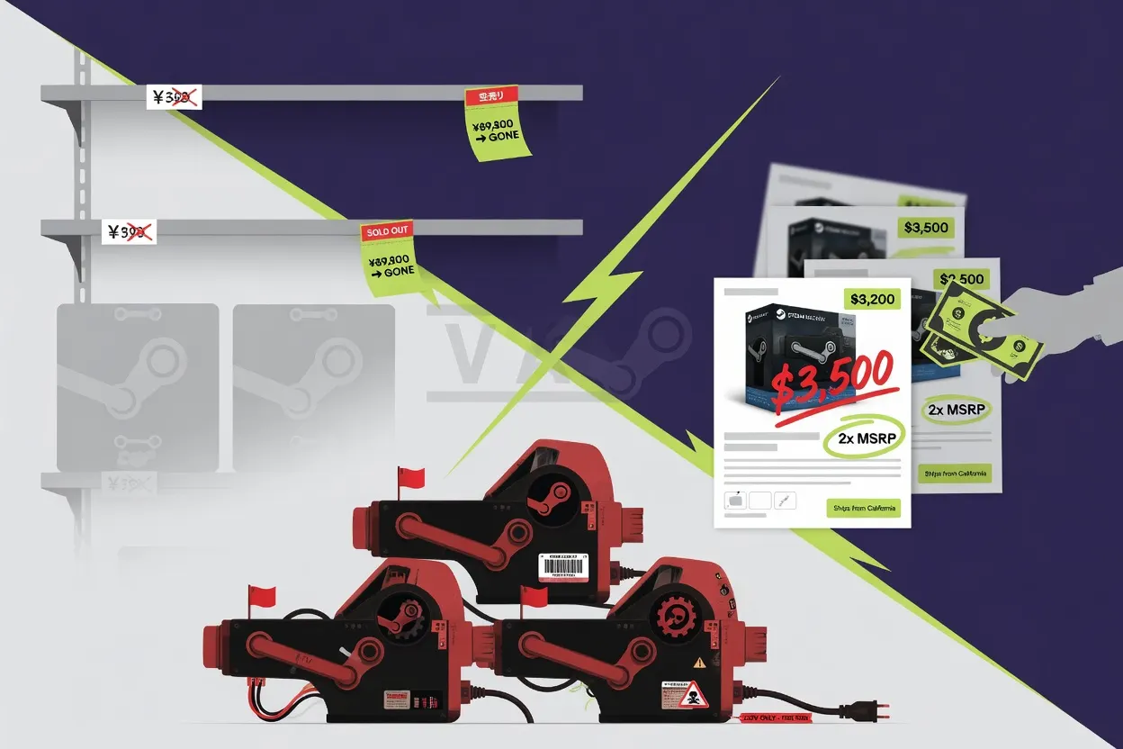 Steam Machine Sells Out in Japan as Scalpers Double the Price