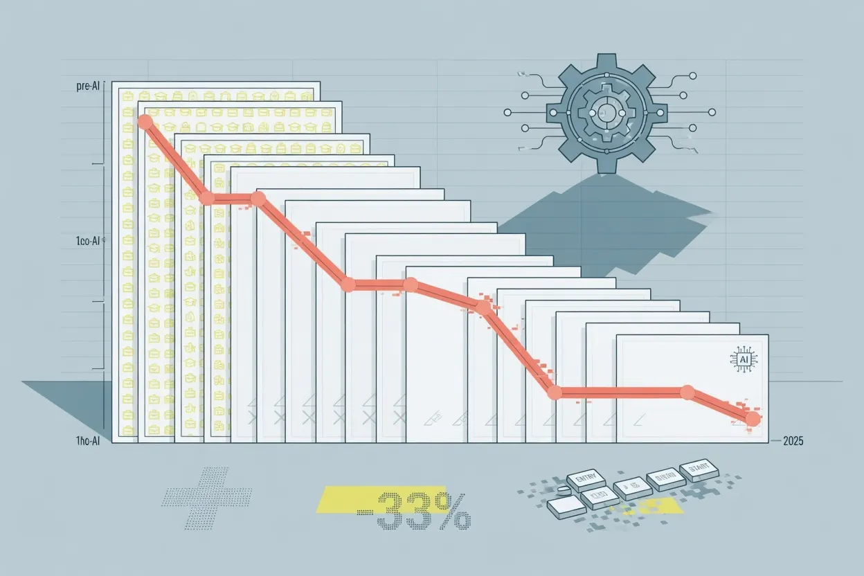 Swiss Study Finds Entry-Level Job Ads Down a Third Since AI Boom
