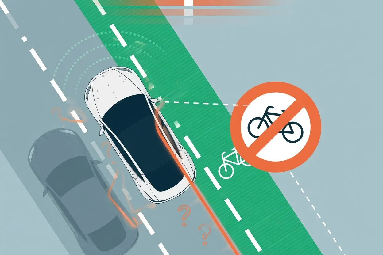 Tesla's self‑driving demo in Denmark shows bike lane breach