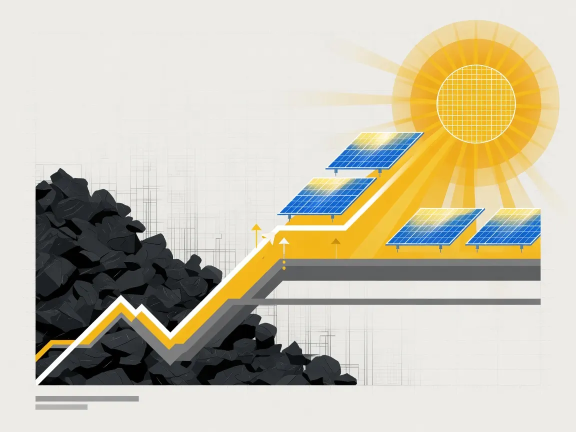 US solar output finally eclipses coal for a full month