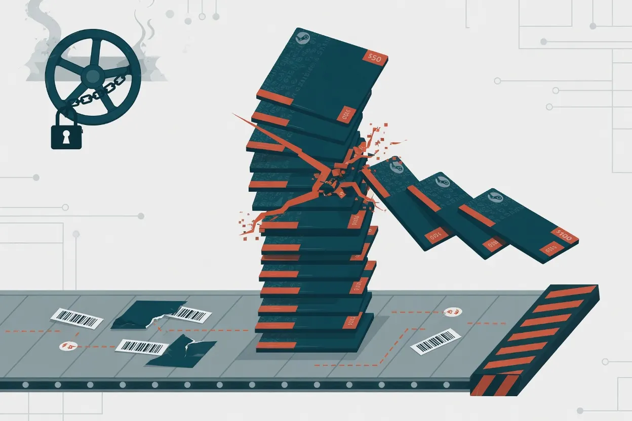 Valve stops restocking physical Steam cards after fraud surge