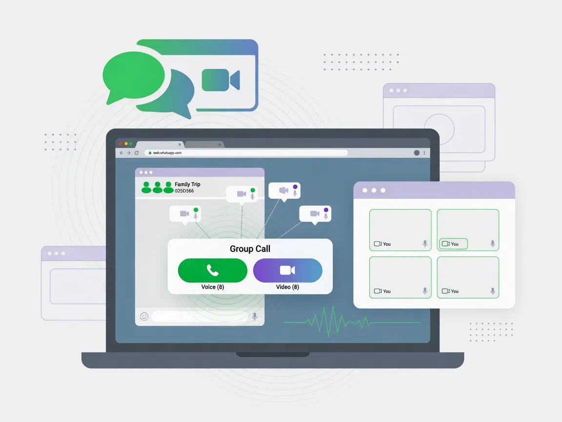 WhatsApp Web adds group voice and video calls
