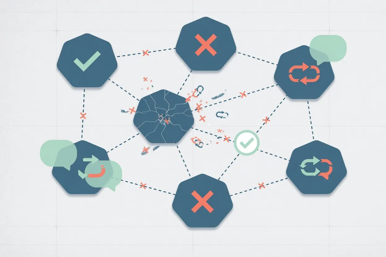 When AI Agents Talk, Mistakes Can Spread