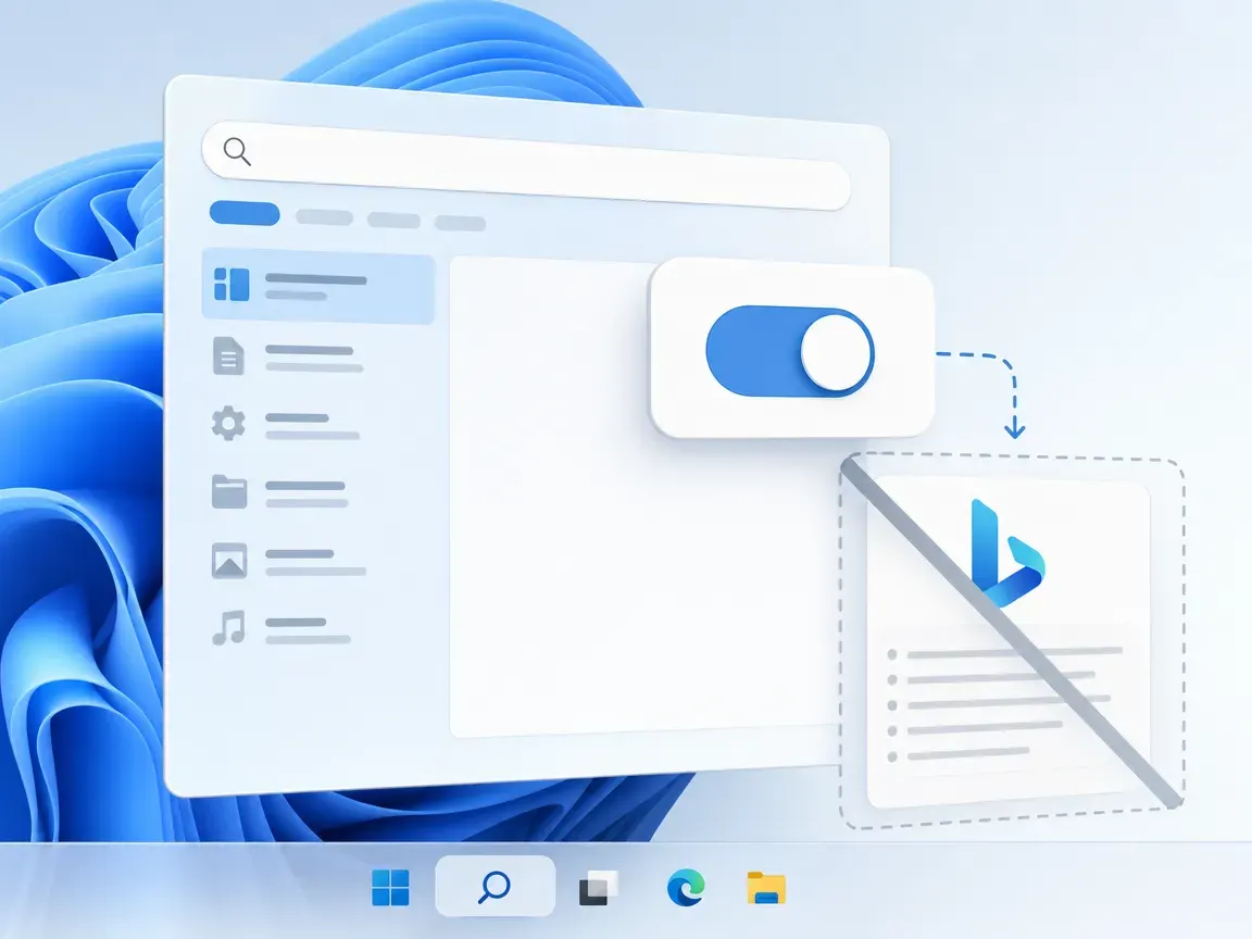 Windows 11 test lets users disable Bing in native Search
