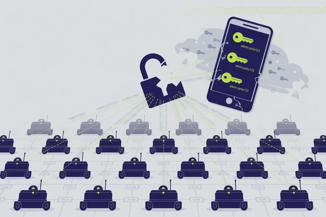 Yarbo robot fleet vulnerable to hard‑coded MQTT keys